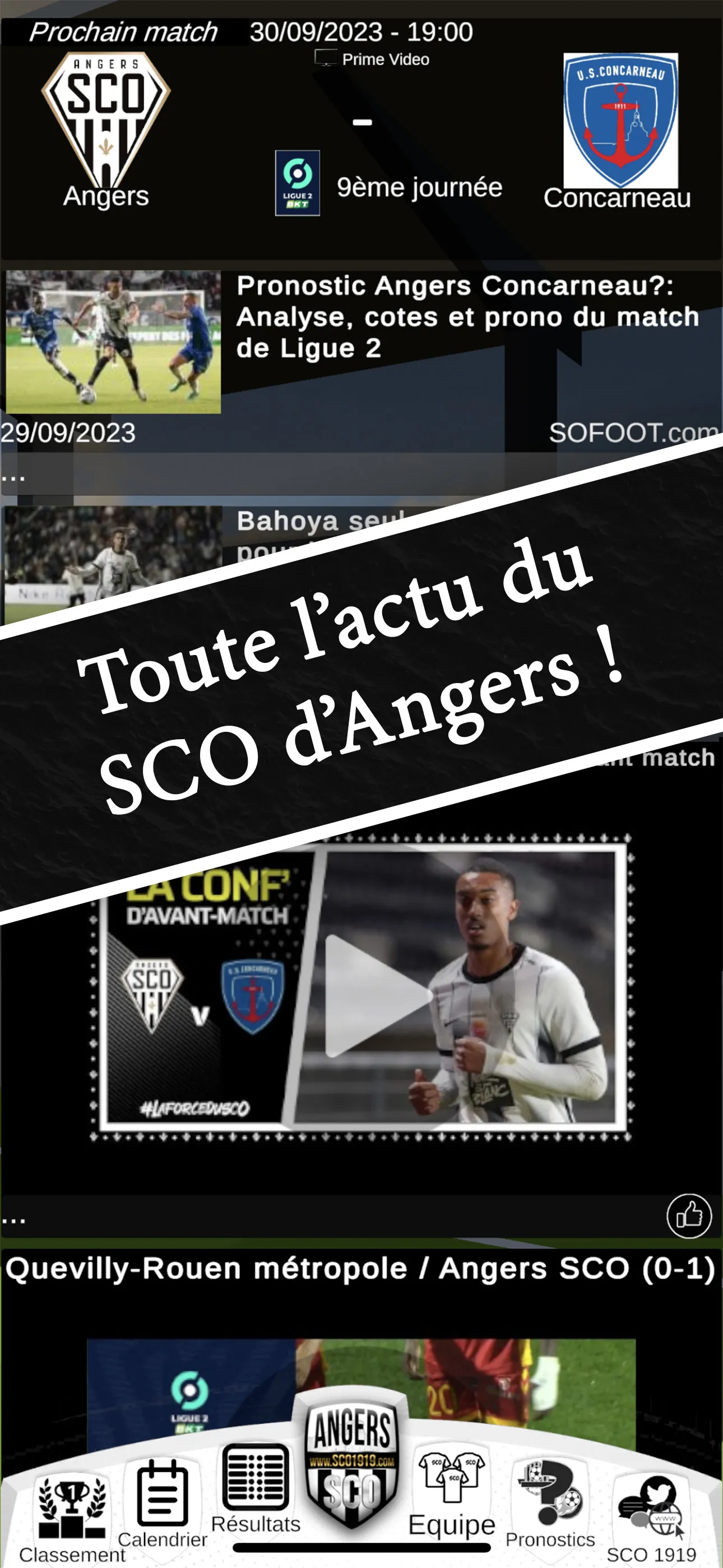 Angers SCO 1919 | Indus Appstore | Screenshot