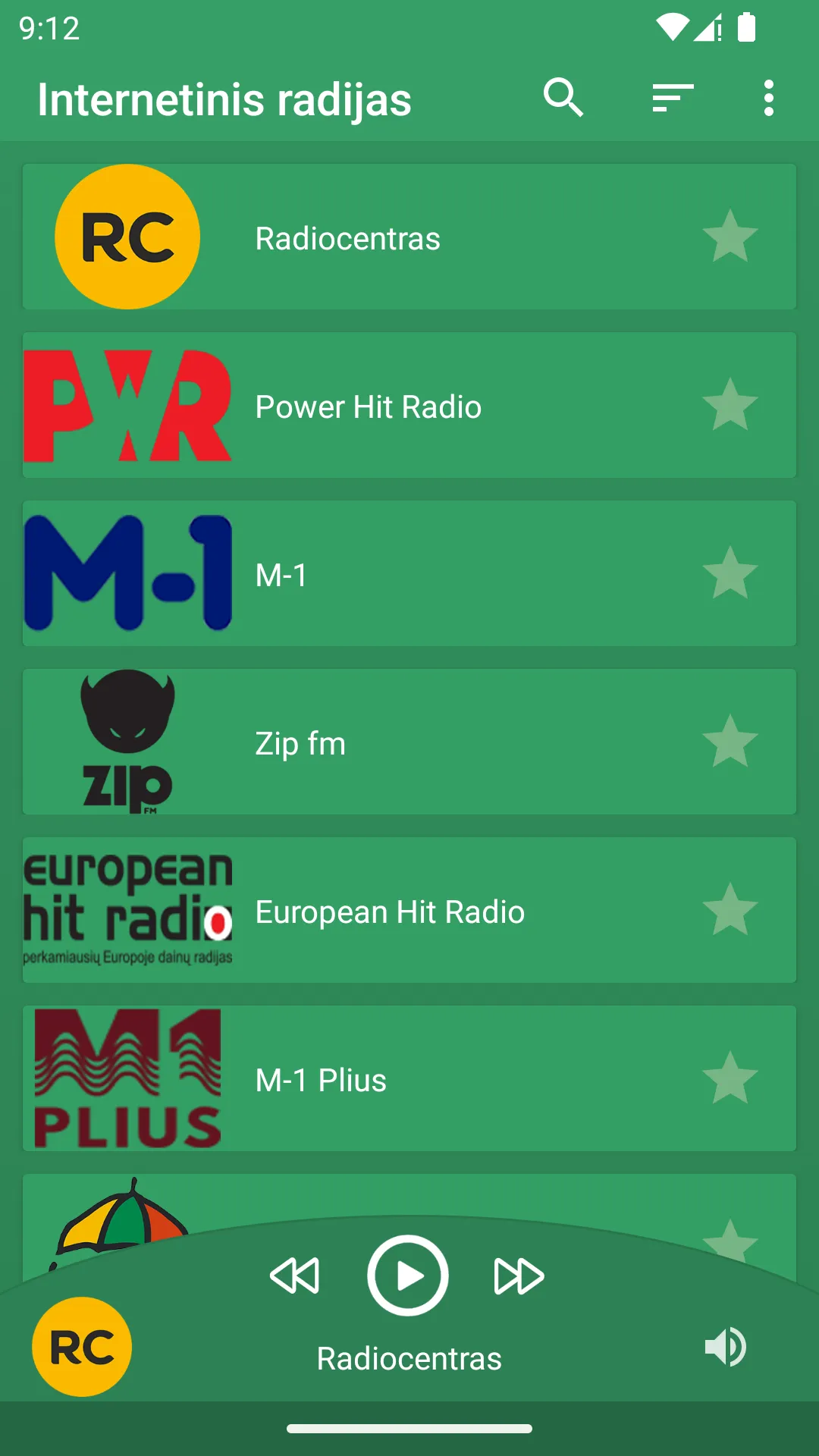 Lithuanian radio stations | Indus Appstore | Screenshot