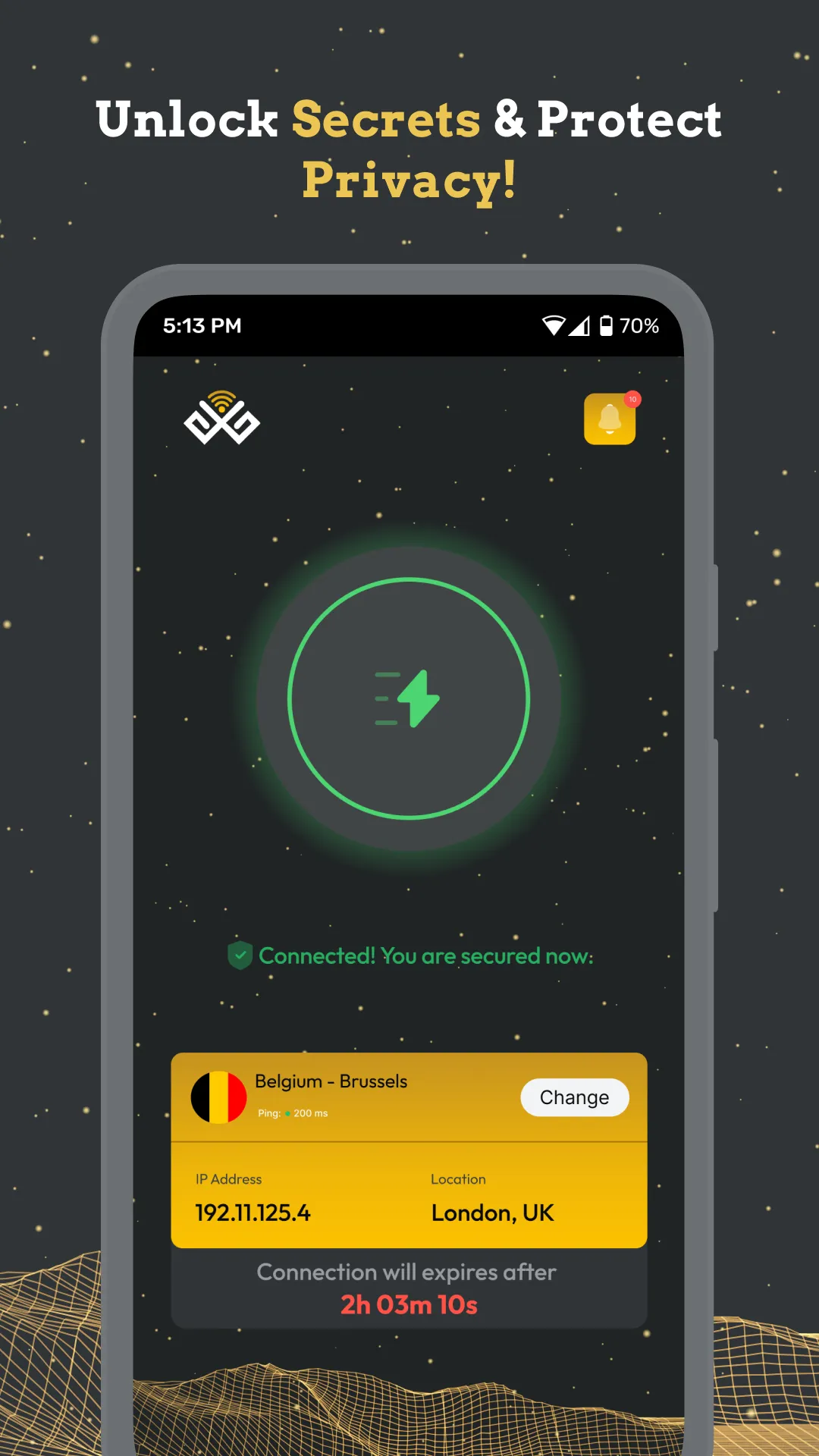 Golden Guard VPN | Indus Appstore | Screenshot