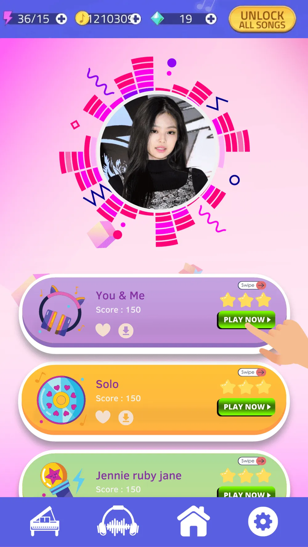 Jennie - You and Me Piano Game | Indus Appstore | Screenshot