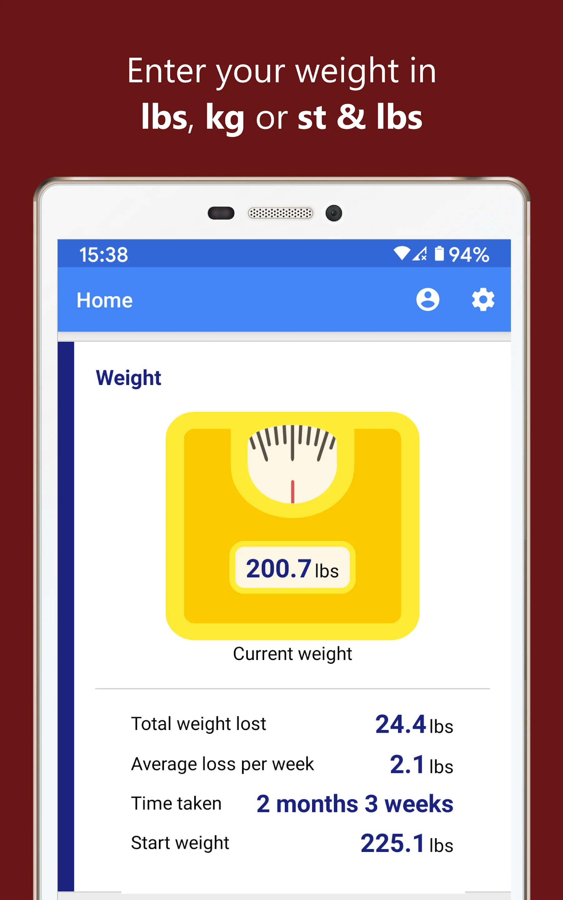 Weight Tracker | Indus Appstore | Screenshot