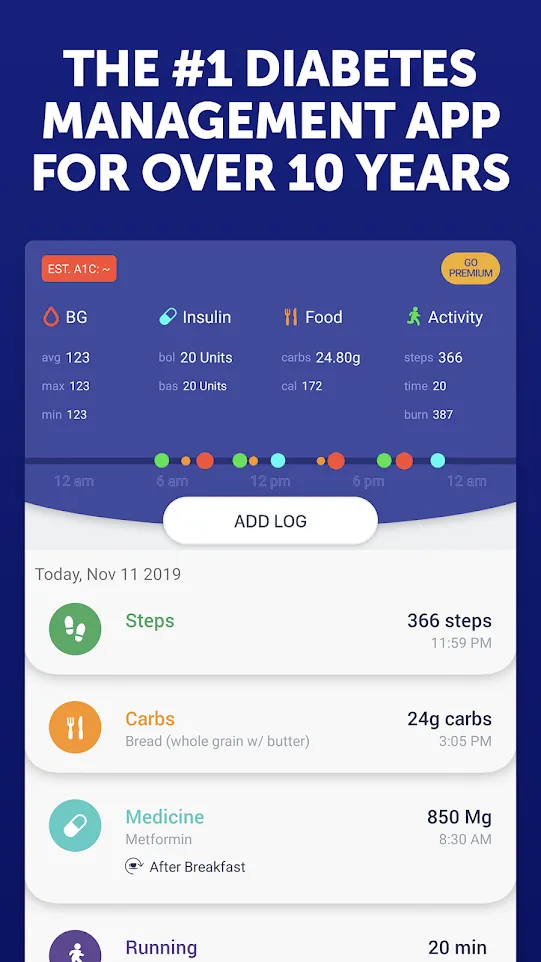 Glucose Buddy Diabetes Tracker | Indus Appstore | Screenshot