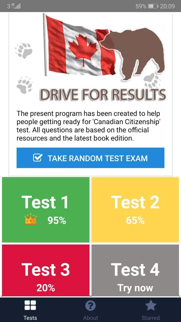 Canadian Citizenship Test | Indus Appstore | Screenshot