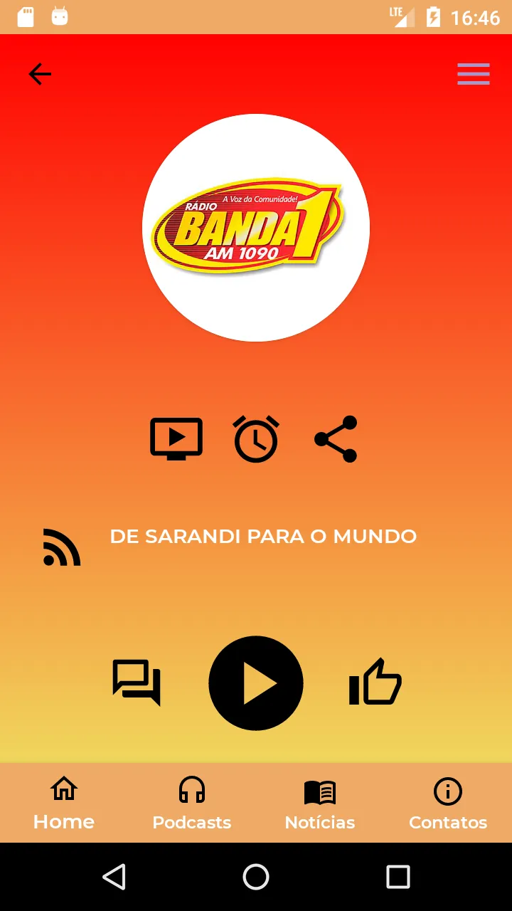 Rádio Banda 1 | Indus Appstore | Screenshot