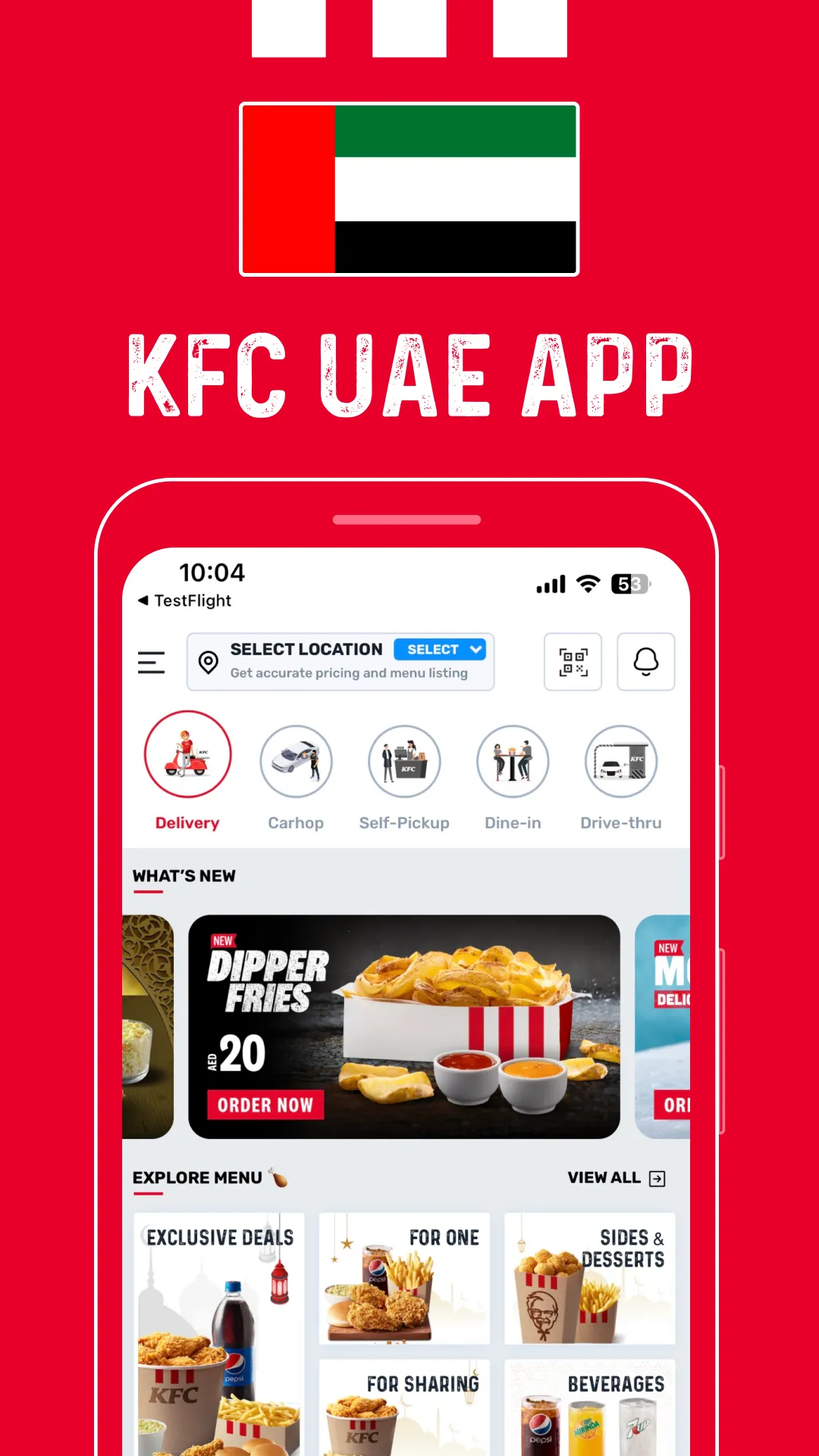 KFC UAE (United Arab Emirates) | Indus Appstore | Screenshot