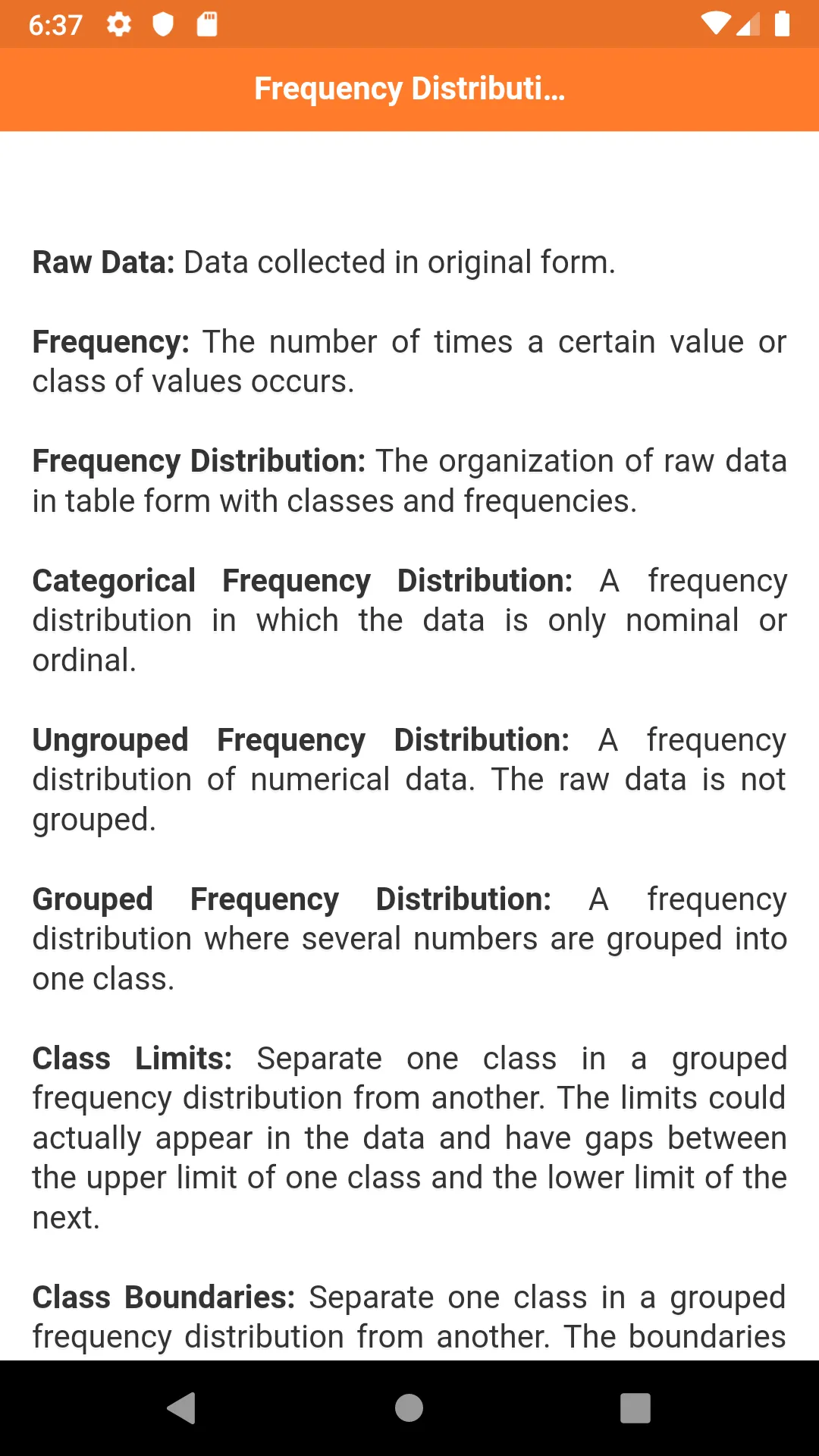 Probability and Statistics | Indus Appstore | Screenshot