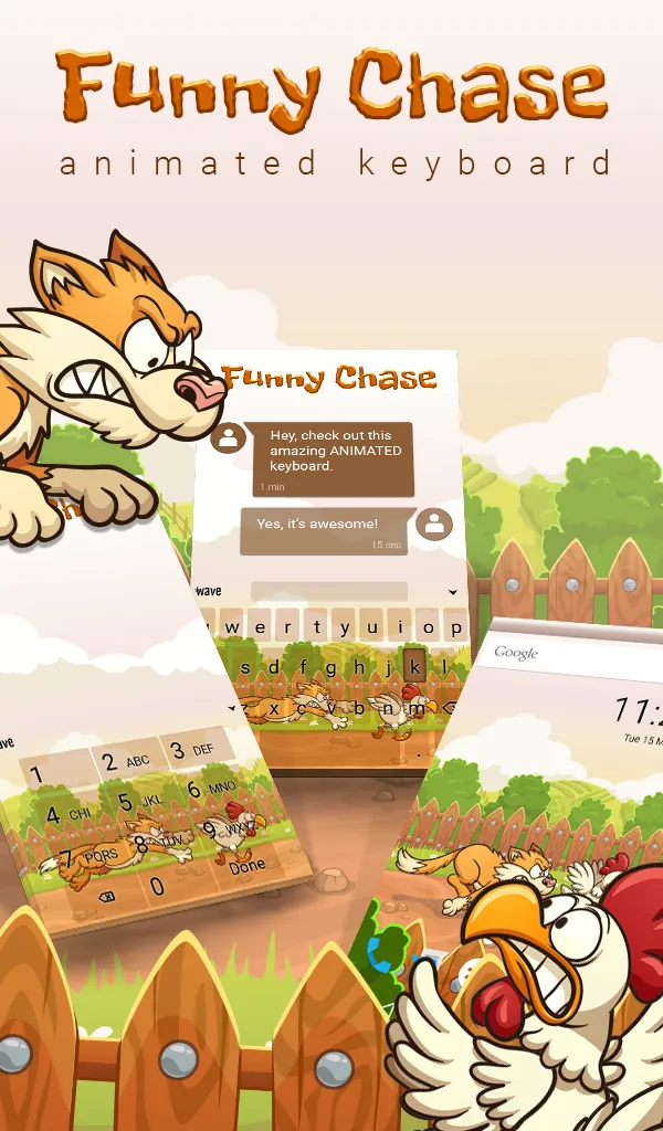 Funny Chase Animated Keyboard | Indus Appstore | Screenshot