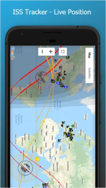 ISS Tracker Live Position | Indus Appstore | Screenshot