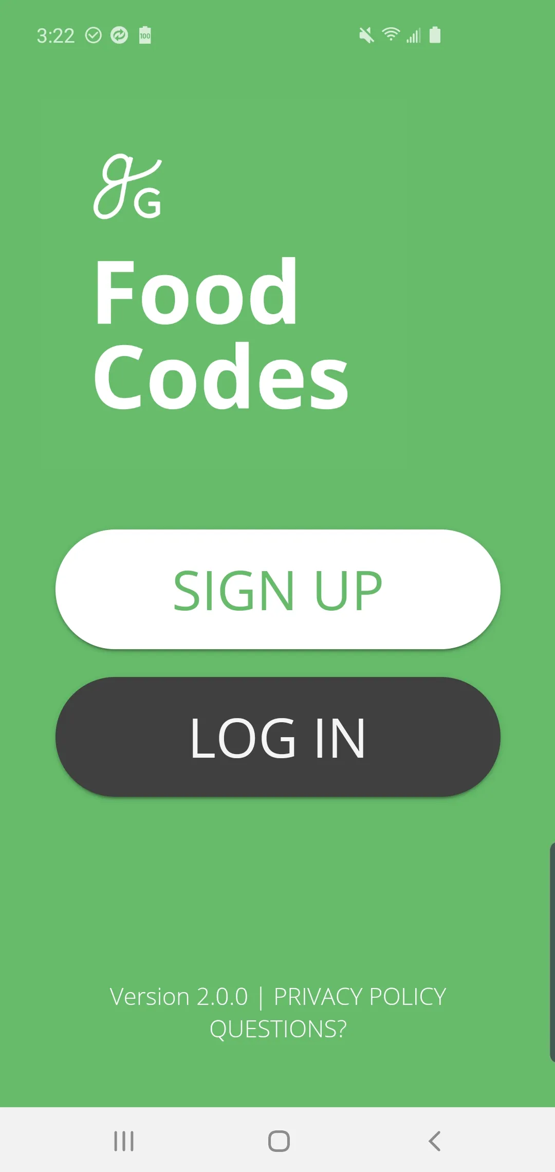 GG Food Codes | Indus Appstore | Screenshot