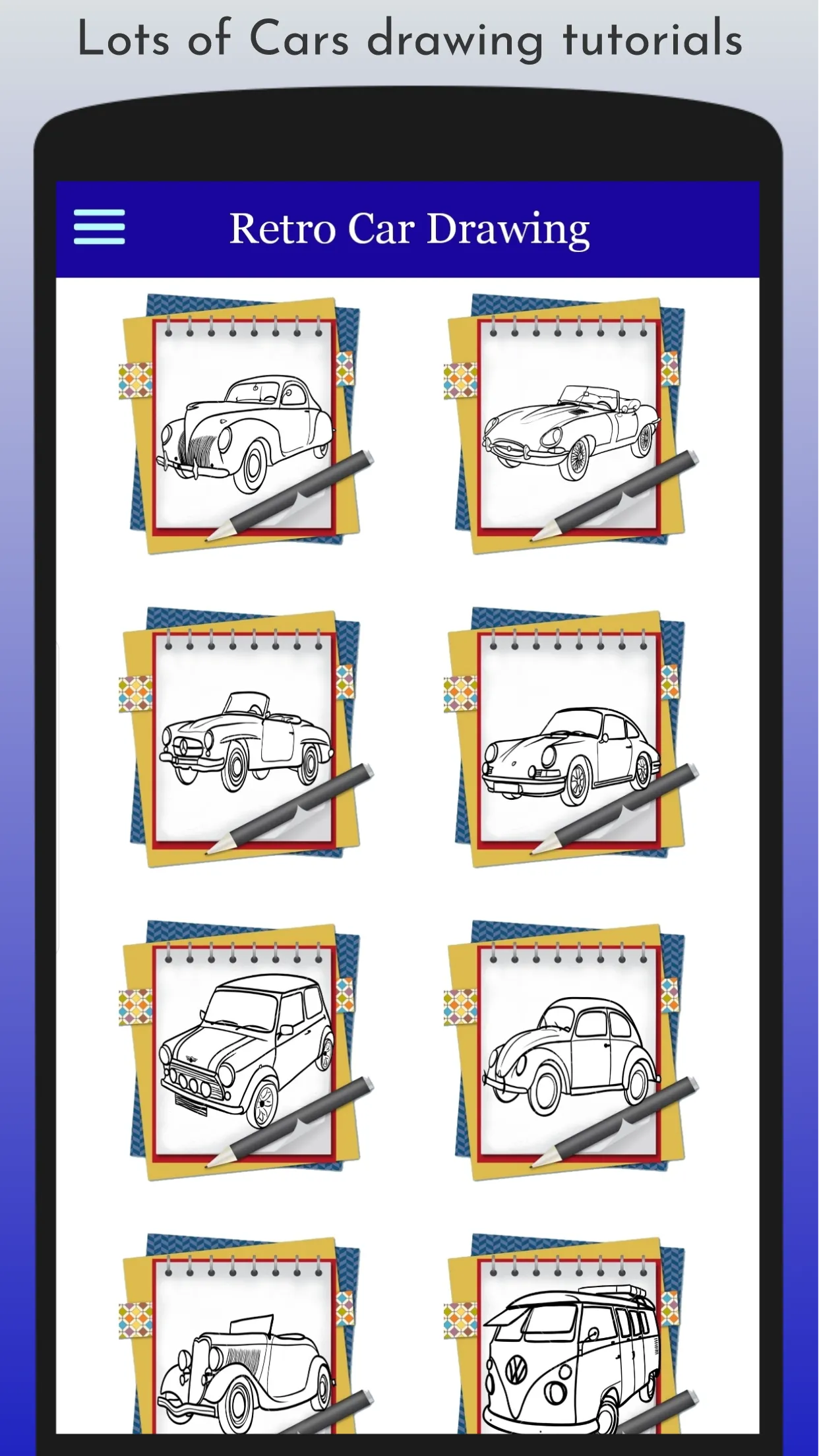 How to Draw Classic Cars | Indus Appstore | Screenshot