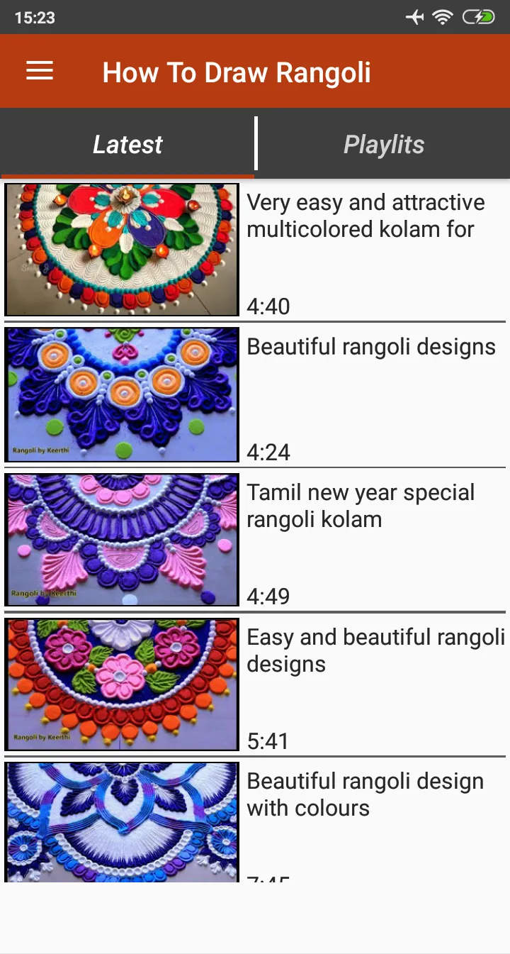 How To Draw Rangoli Videos | Indus Appstore | Screenshot