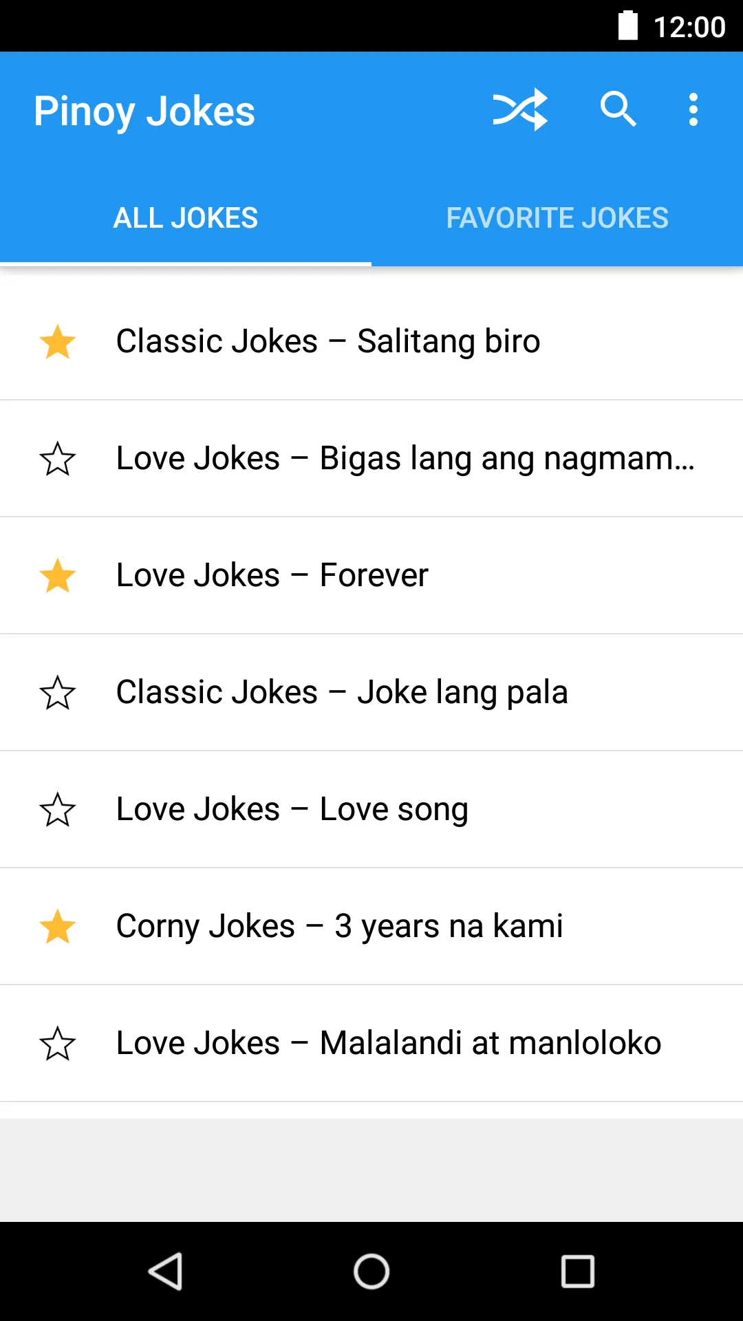 Pinoy Jokes | Indus Appstore | Screenshot