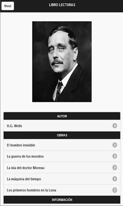 H.G. Wells - ciencia ficción | Indus Appstore | Screenshot