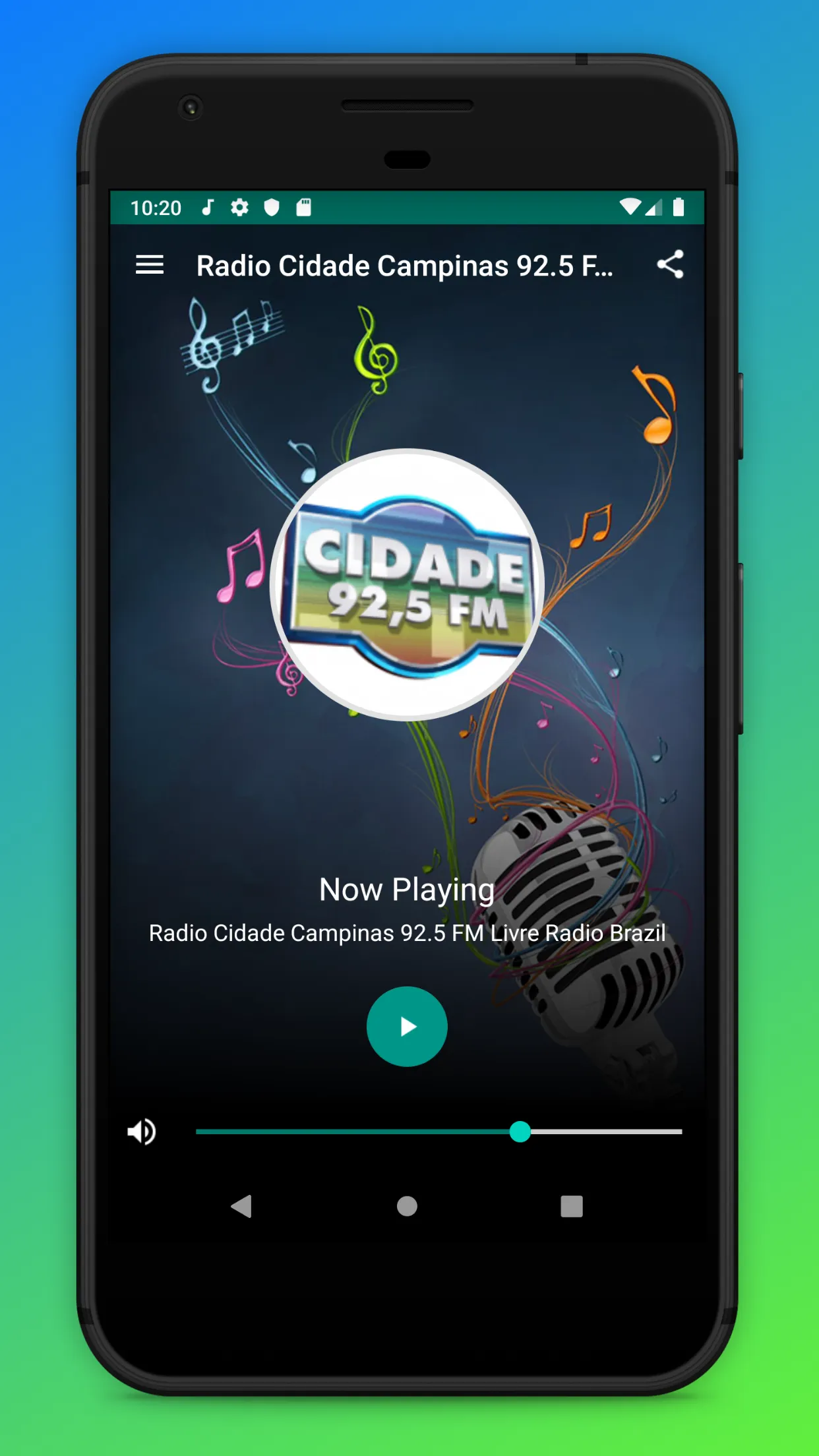 Rádio Cidade Campinas 92.5 FM | Indus Appstore | Screenshot