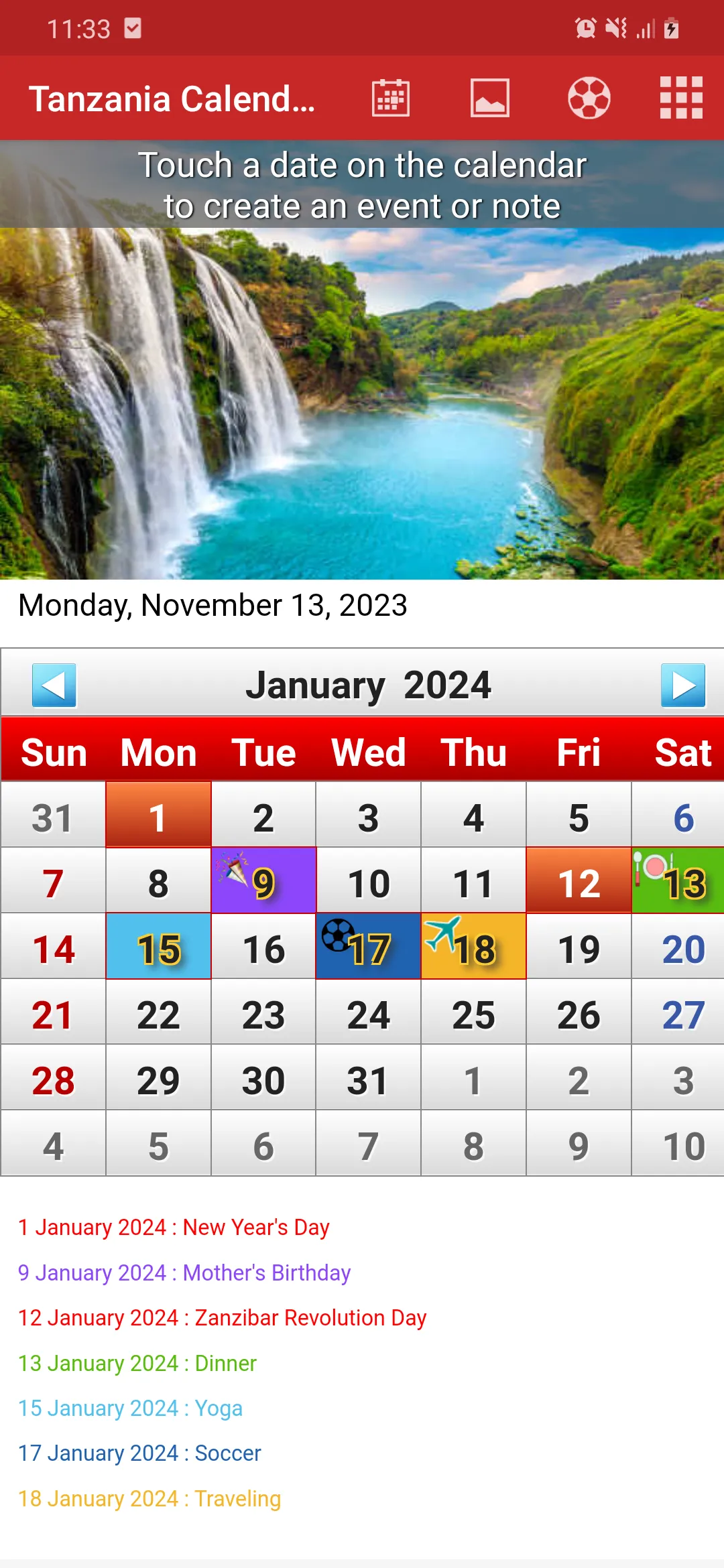 Tanzania Calendar 2024 | Indus Appstore | Screenshot