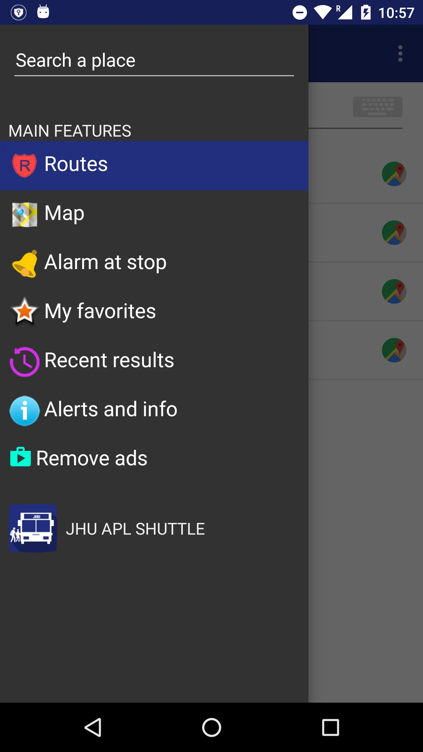 JHU APL Shuttle | Indus Appstore | Screenshot