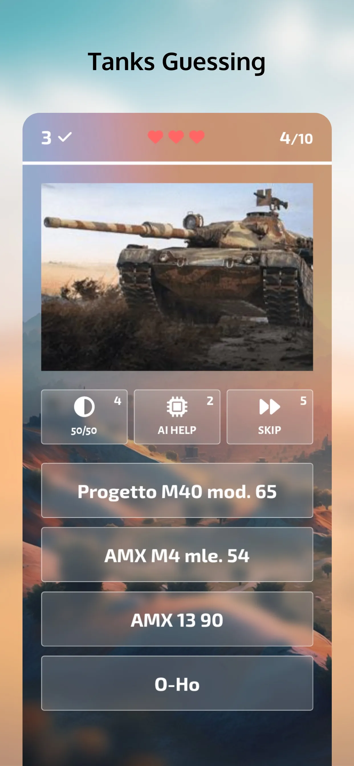 Guess the Tank? WoT Quiz | Indus Appstore | Screenshot