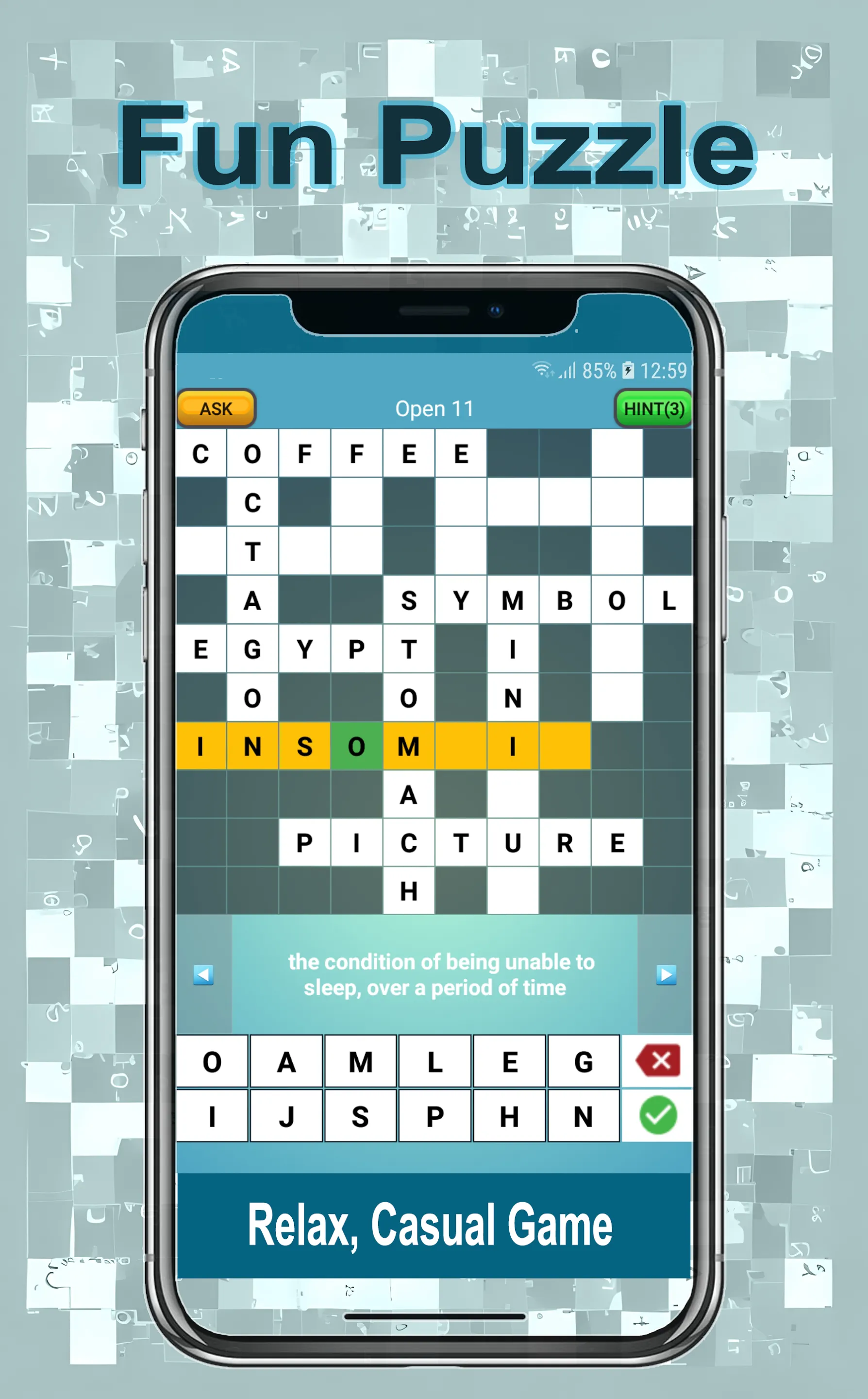 English US Crossword puzzle | Indus Appstore | Screenshot