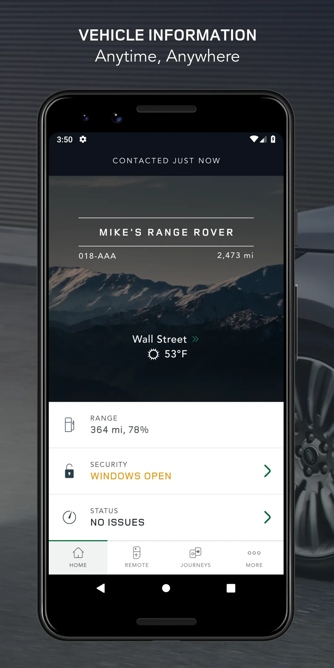 Land Rover Remote | Indus Appstore | Screenshot