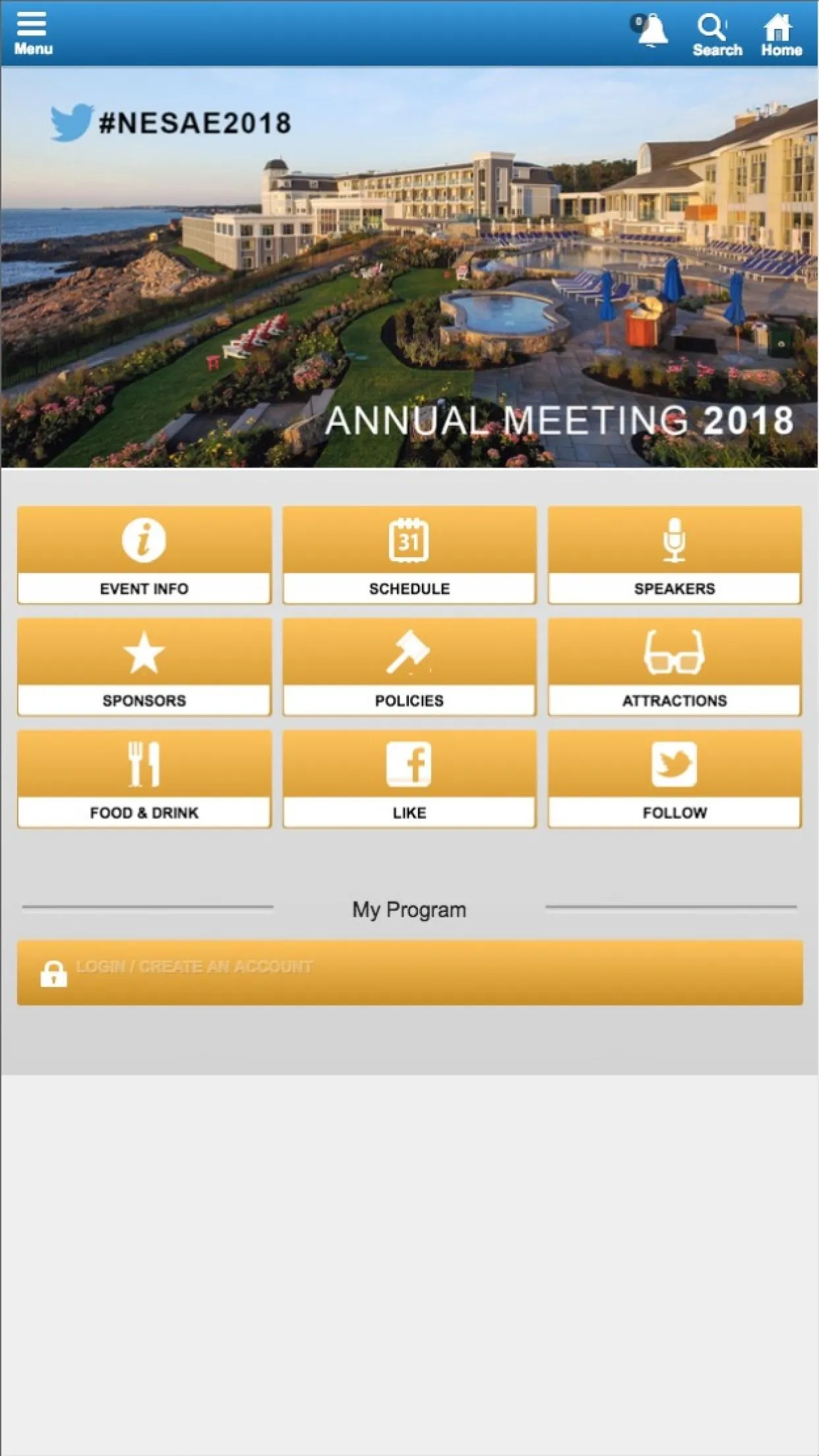 NE/SAE Events | Indus Appstore | Screenshot