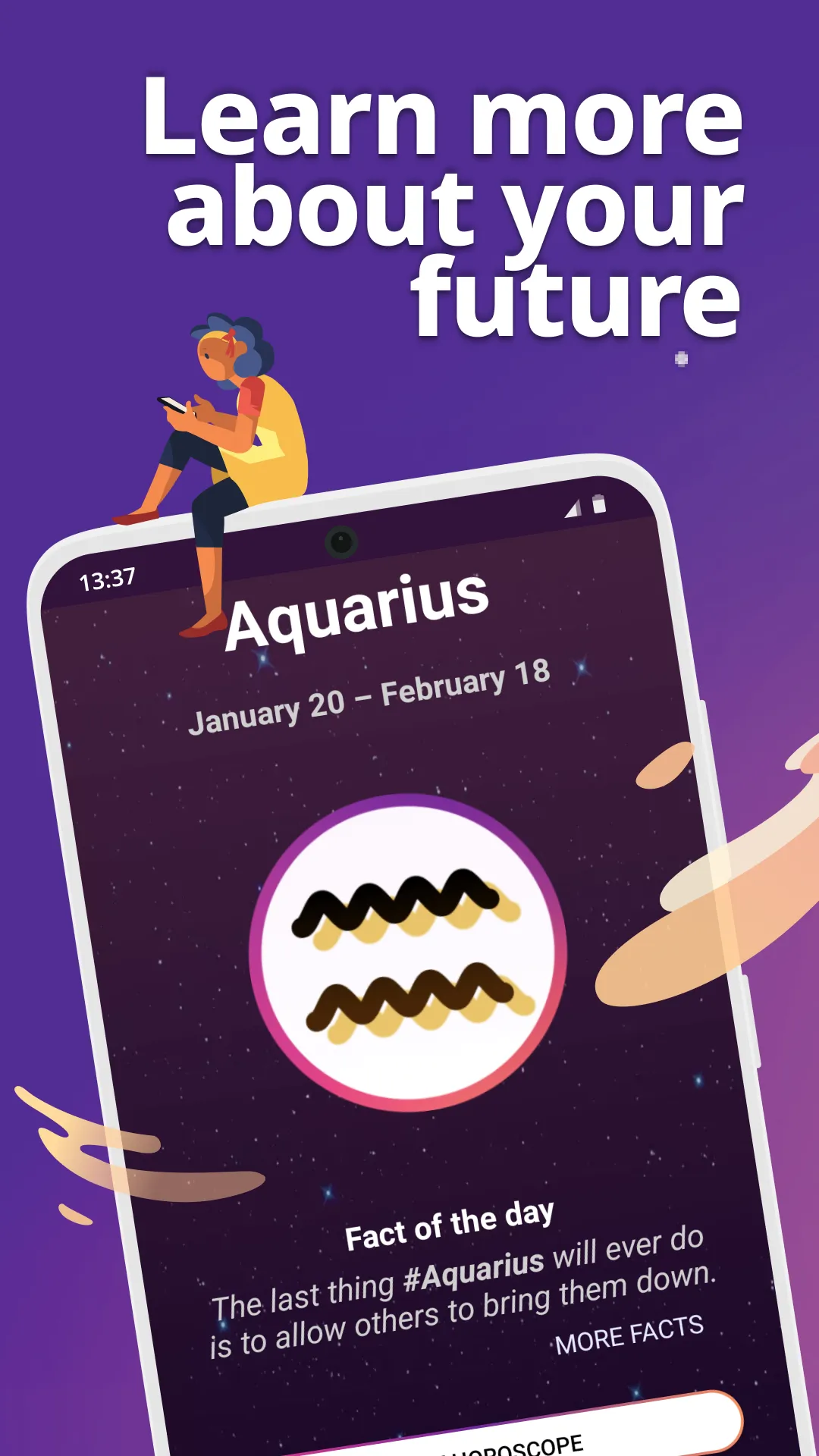 Aquarius Horoscope & Astrology | Indus Appstore | Screenshot