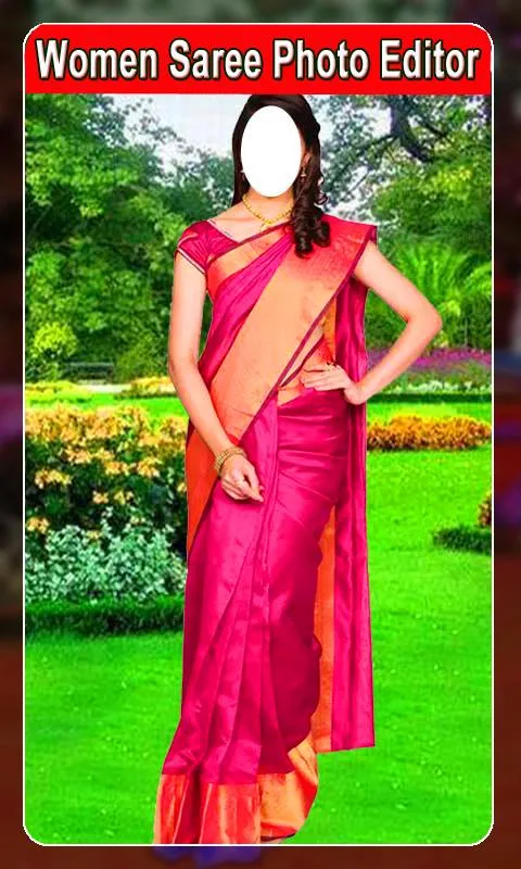 Women Saree Photo Suit  girls | Indus Appstore | Screenshot