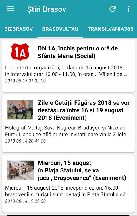 Știri din Brașov | Indus Appstore | Screenshot