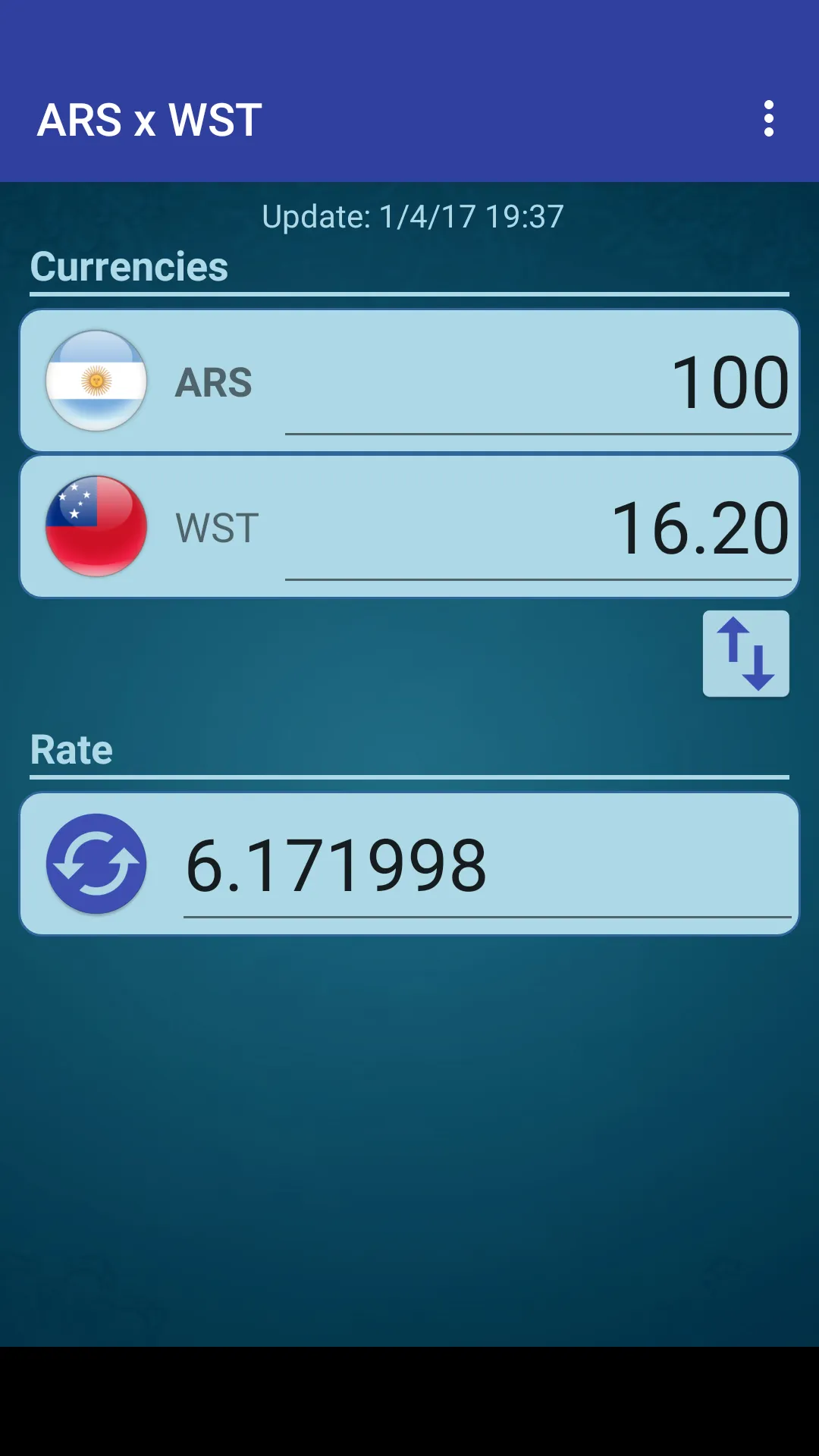 Argentine Peso x Samoan Tala | Indus Appstore | Screenshot