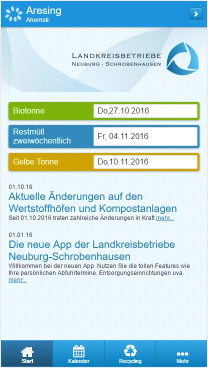 Landkreisbetriebe-App | Indus Appstore | Screenshot