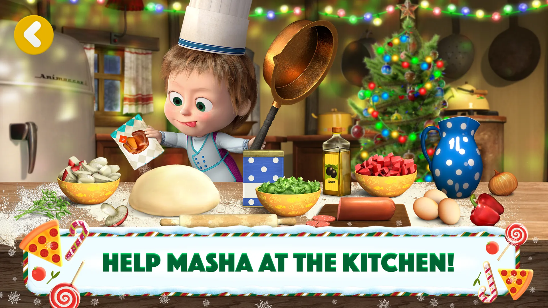 Masha and the Bear Pizza Maker | Indus Appstore | Screenshot