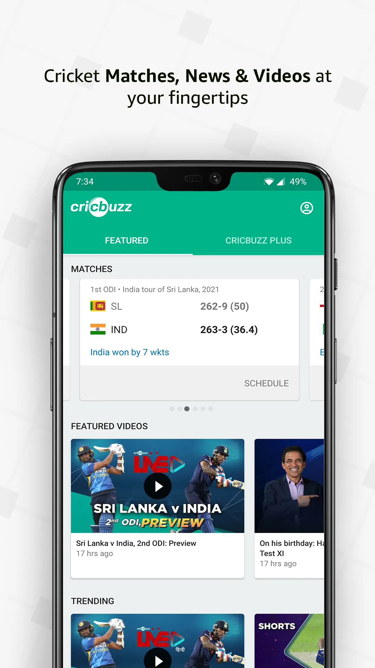 Cricbuzz - Live Cricket Scores | Indus Appstore | Screenshot