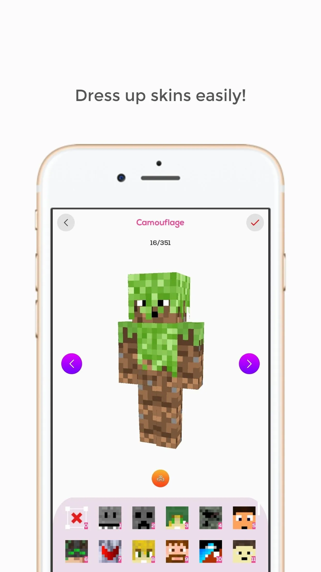 Minecraft Custom Skin Creator | Indus Appstore | Screenshot