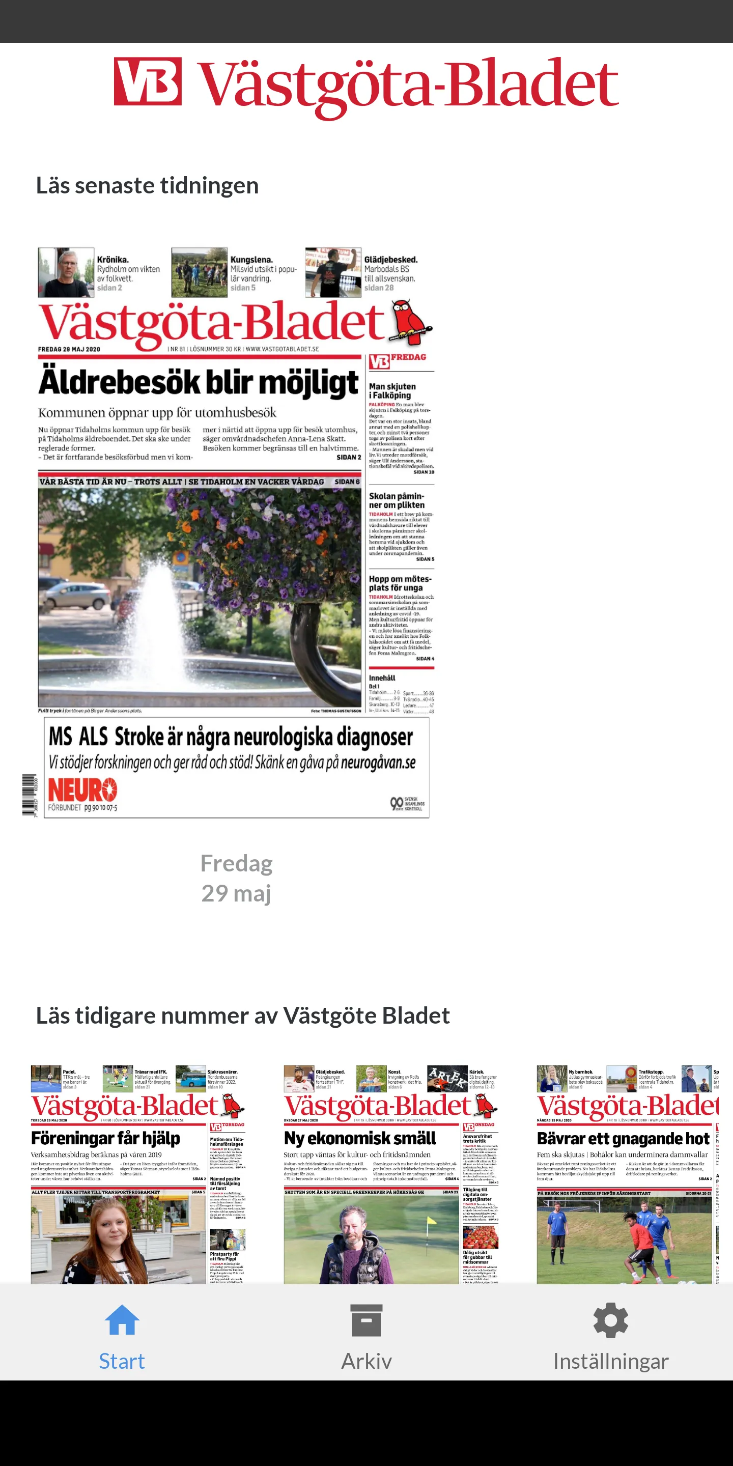 Västgöta-Bladet e-tidning | Indus Appstore | Screenshot