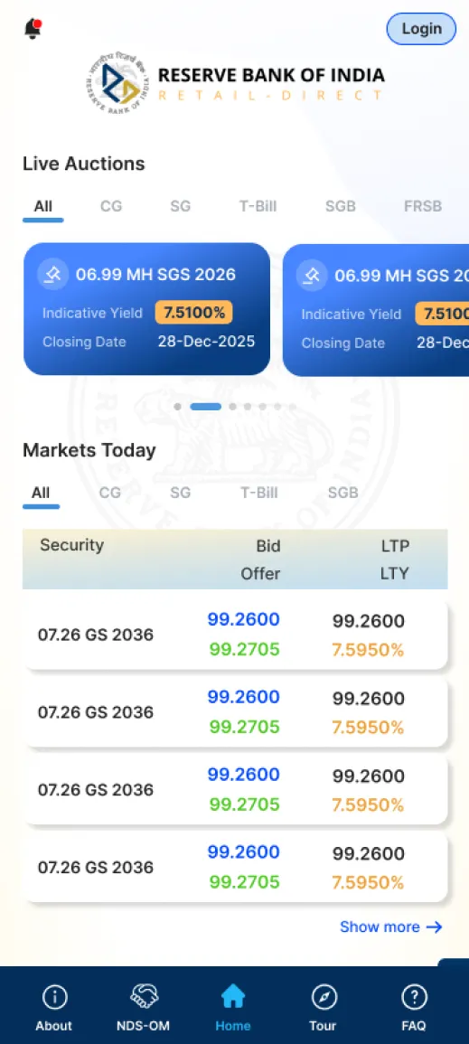 RBI Retail Direct | Indus Appstore | Screenshot