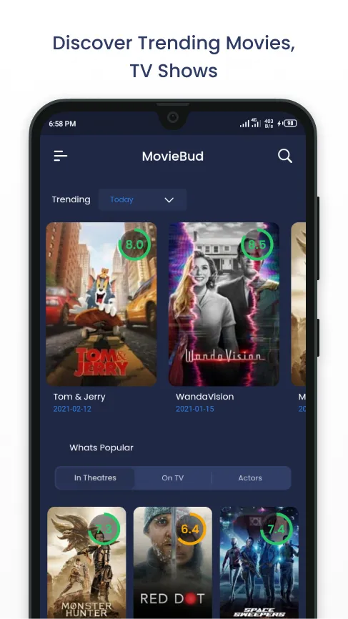 MovieBud - Ultimate movie app. | Indus Appstore | Screenshot