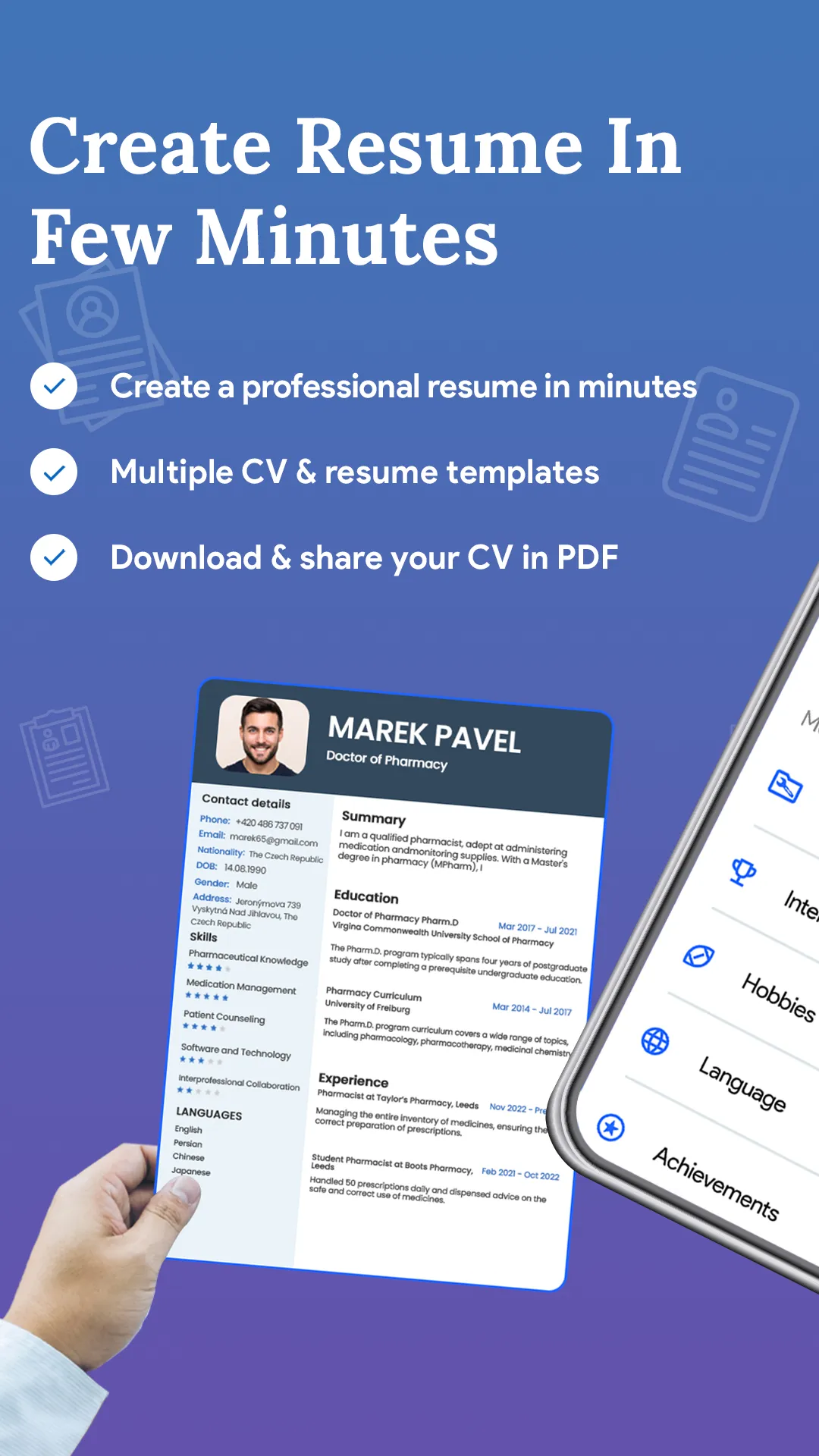 Resume Builder: CV maker PDF | Indus Appstore | Screenshot