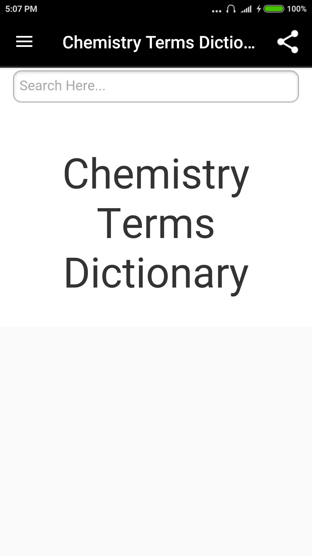 Chemistry Terms Dictionary | Indus Appstore | Screenshot