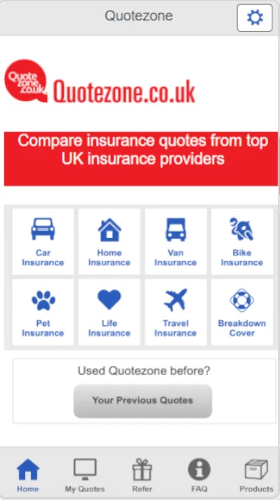 Quotezone Insurance | Indus Appstore | Screenshot