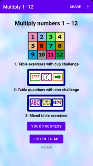 Multiply 1-12 | Indus Appstore | Screenshot