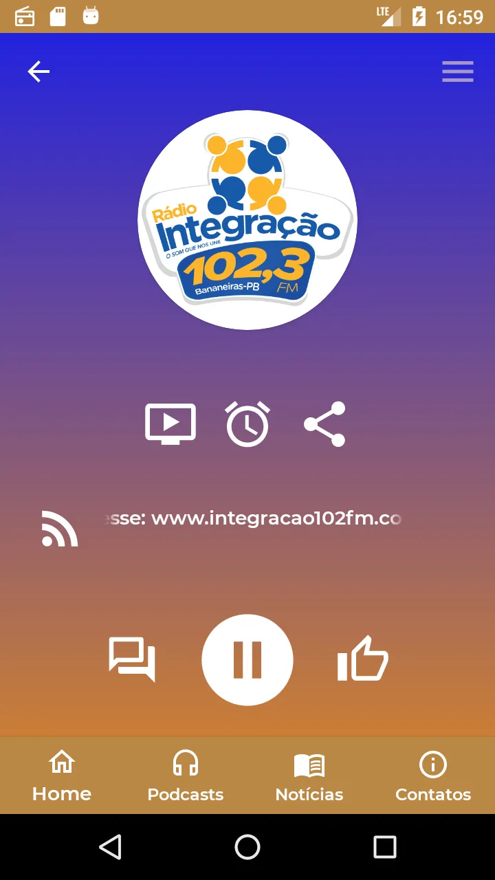 Rádio Integração 102,3 FM | Indus Appstore | Screenshot