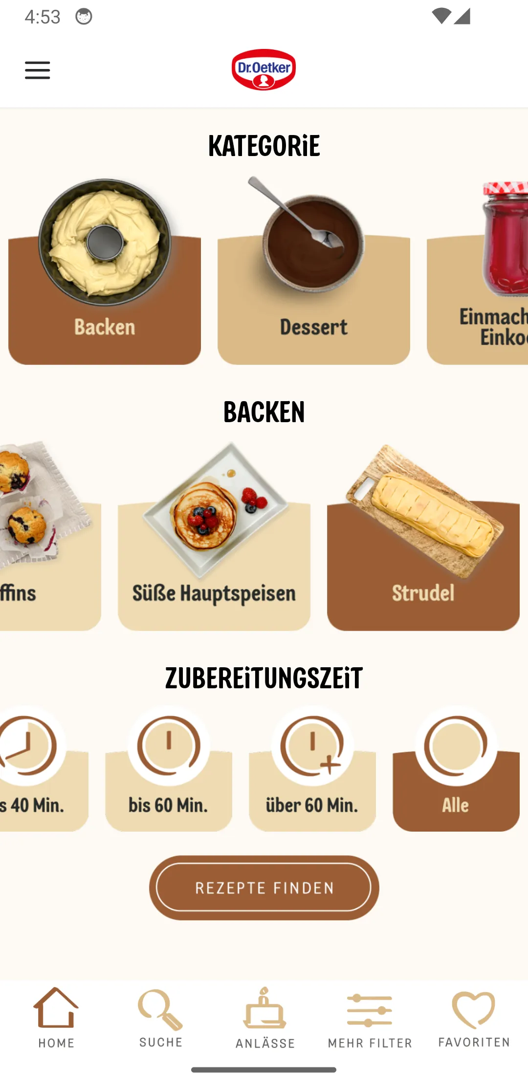 Dr. Oetker Rezeptideen | Indus Appstore | Screenshot