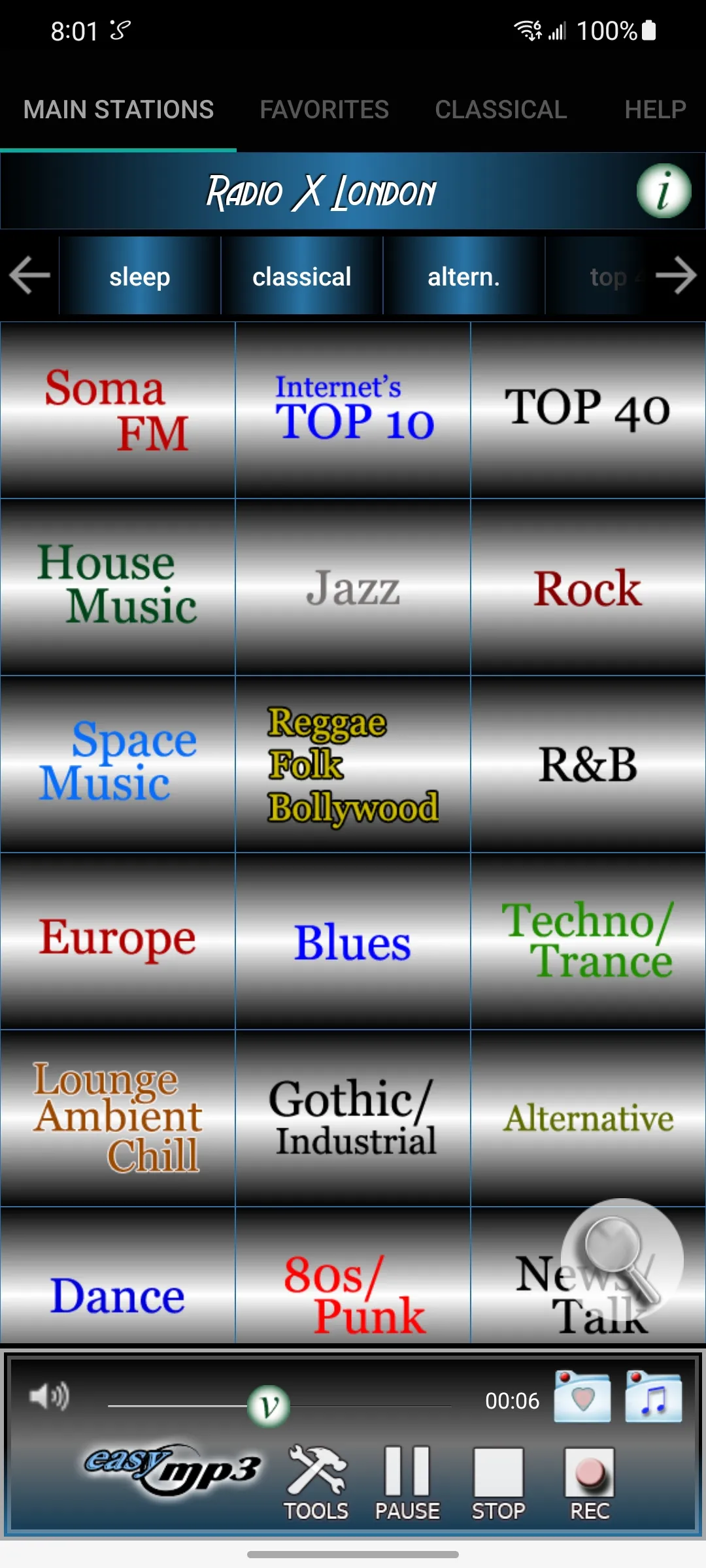 Internet Radio Recorder Demo | Indus Appstore | Screenshot