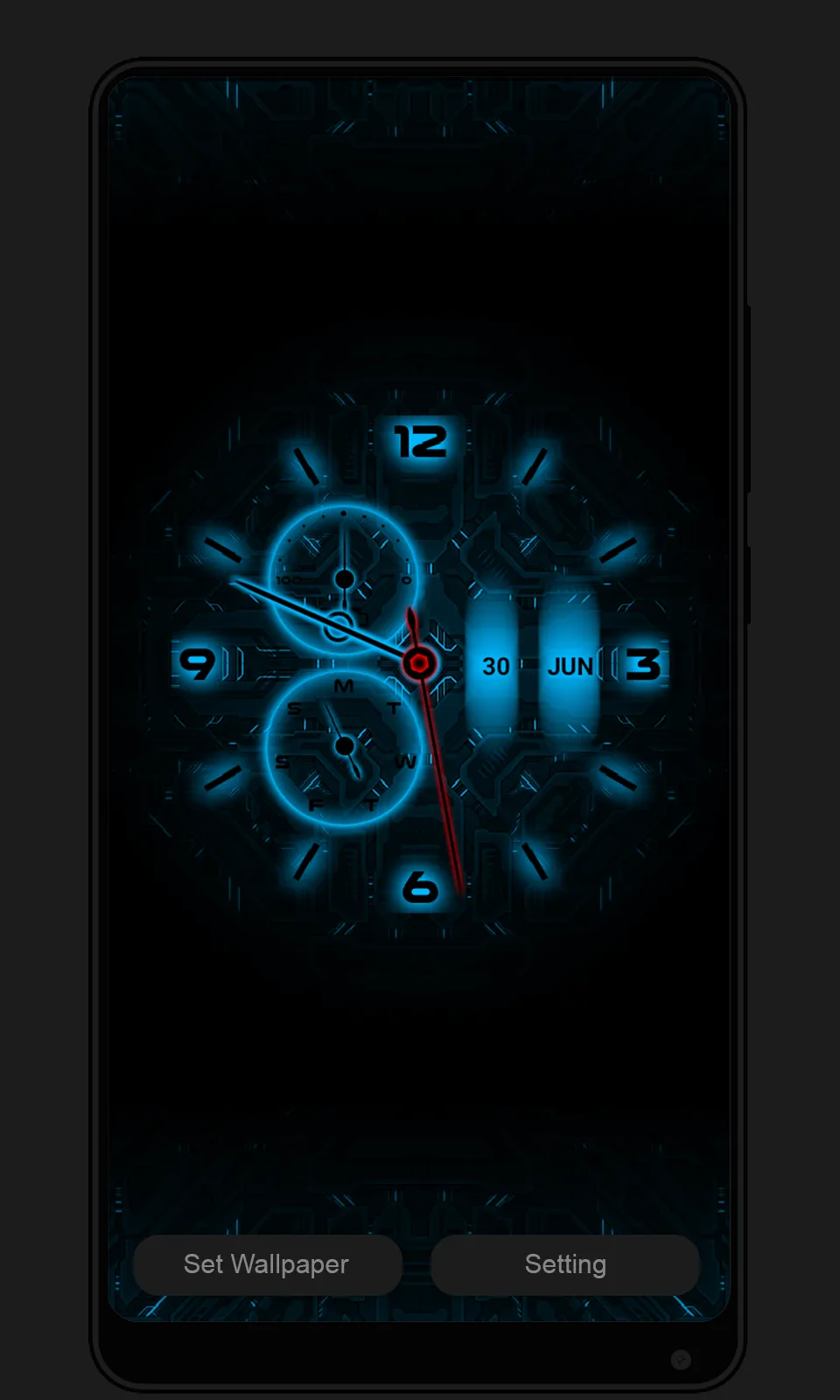 Clock Live Wallpaper | Indus Appstore | Screenshot