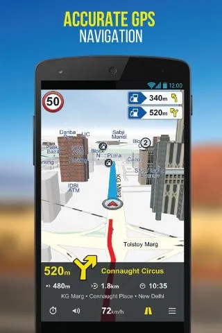 NaviMaps: 3D GPS Navigation | Indus Appstore | Screenshot