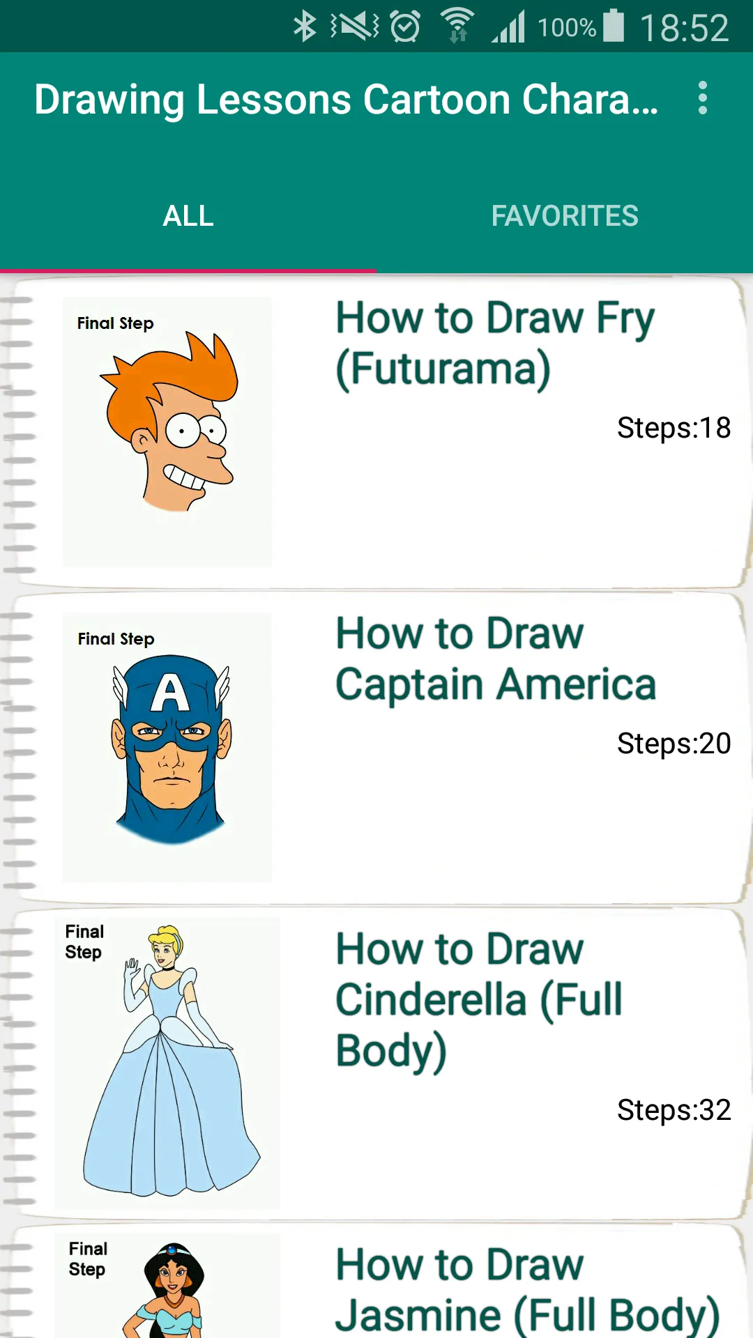 Drawing Lessons Cartoon Charac | Indus Appstore | Screenshot