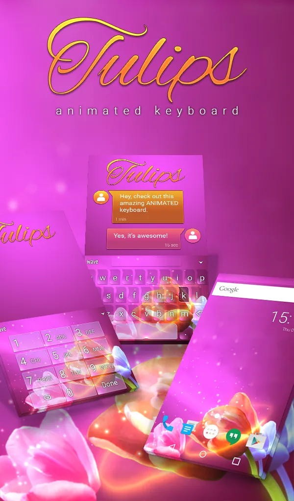 Tulips Keyboard & Wallpaper | Indus Appstore | Screenshot