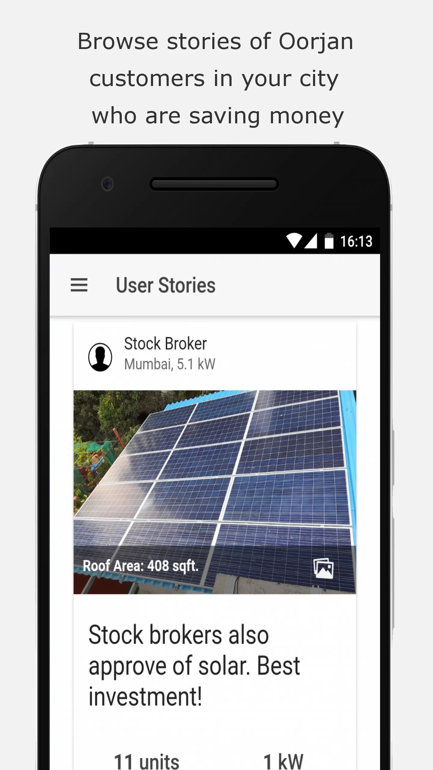 Oorjan - Solar Monitoring App | Indus Appstore | Screenshot