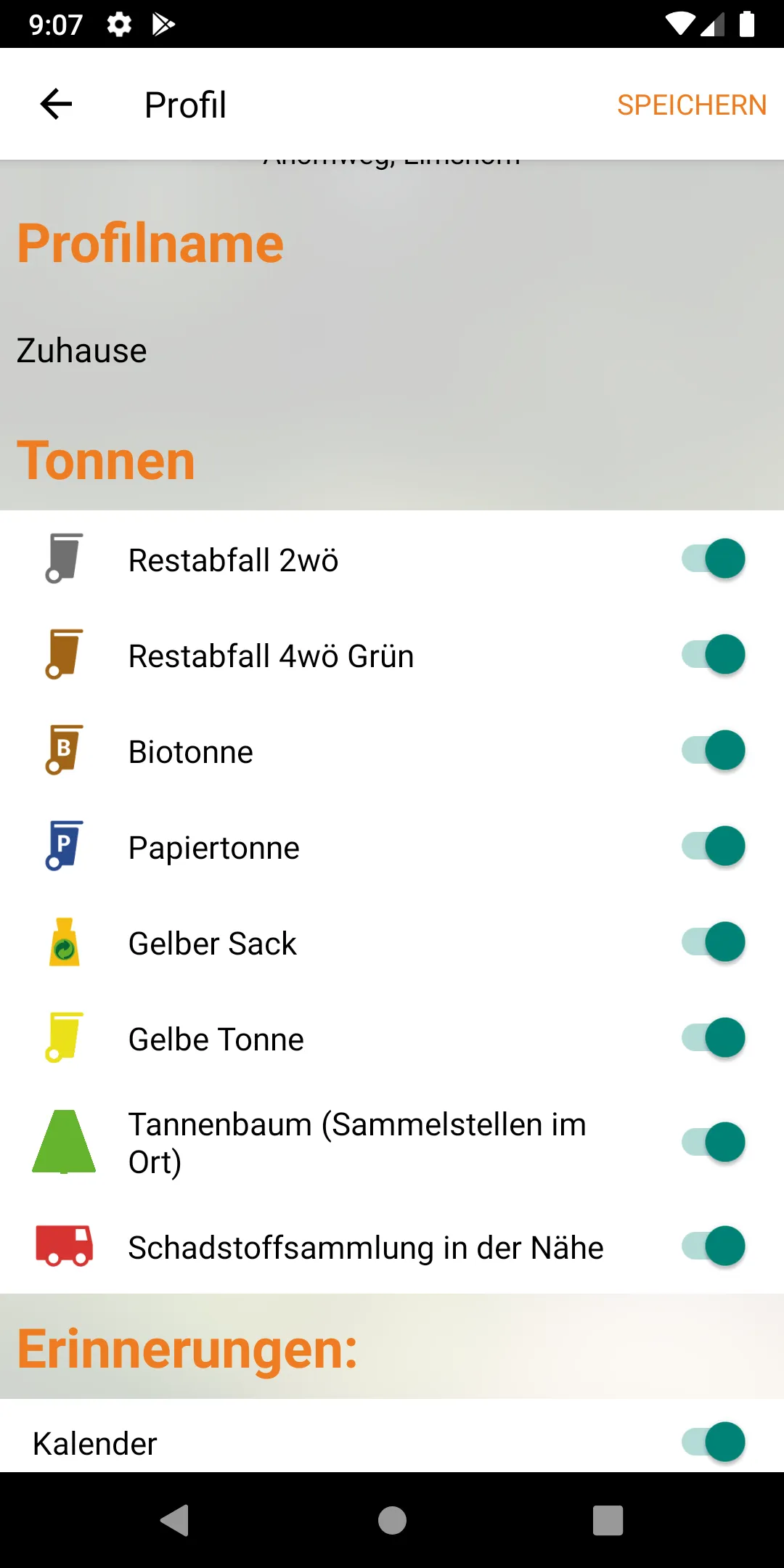 Abfall-App Kreis Pinneberg | Indus Appstore | Screenshot