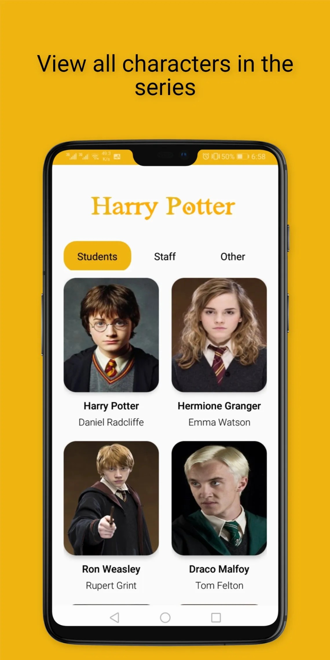 HP Characters App | Indus Appstore | Screenshot