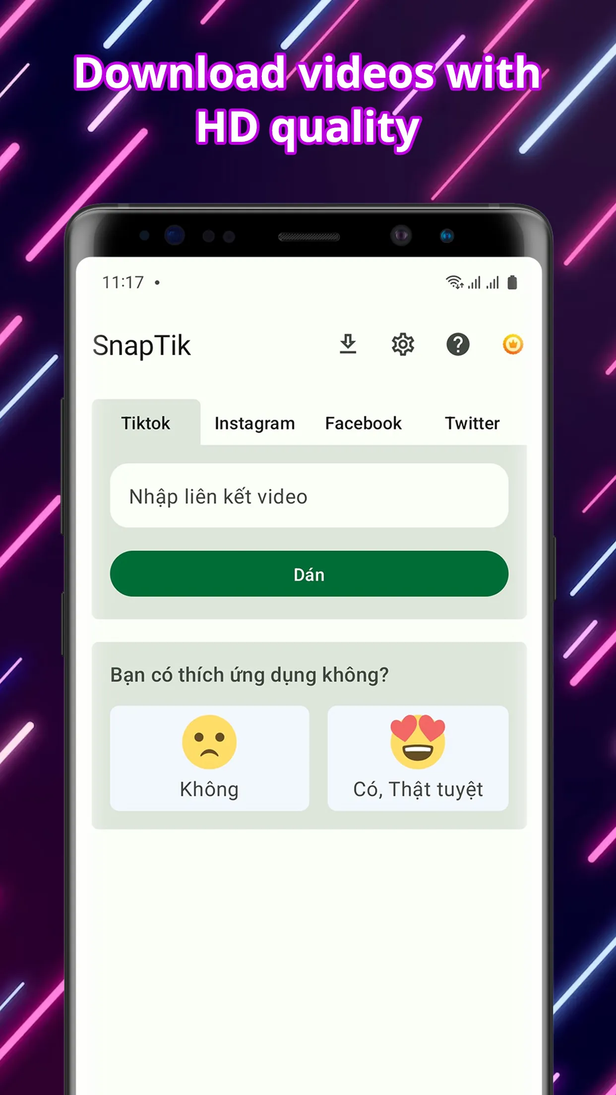 SnapTick - Download Video TT | Indus Appstore | Screenshot